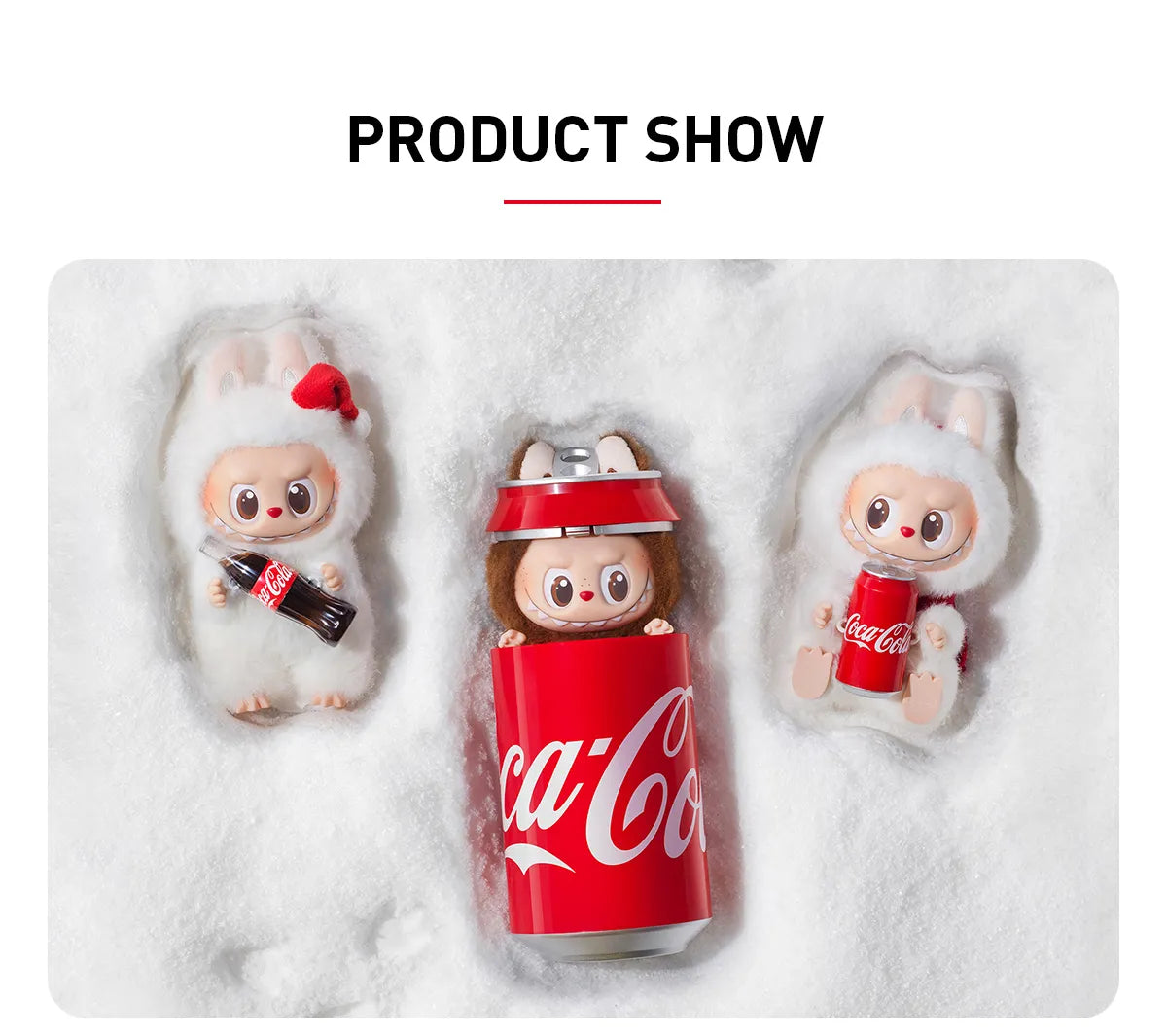 THE POPS MART COCA-COLA Vinyl Face Action Monster Figures Blind Box Collectible Toy Pack of 1